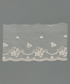 Ecru Cotton Tulle Edging Rayon – 9.5cm × 4.6m (0136465/0006)