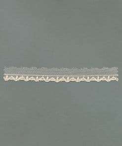 Black & Ecru Cotton Tulle Edging – 1.5cm × 9.2m