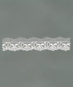 White Cotton Tulle Edging Cotton – 2.8cm × 9.2m
