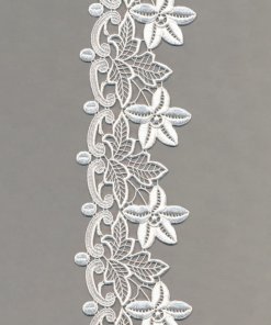 White Guipure Lace Trim – 10cm × 2.3m