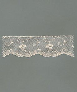 Ecru Cotton Tulle Lace Trim – 4.5cm × 6.9m