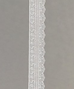 White Poly-Organdy Trim – 5.2cm × 6.9m
