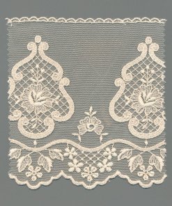 Ecru Cotton Tulle Lace – 17cm × 2.3m