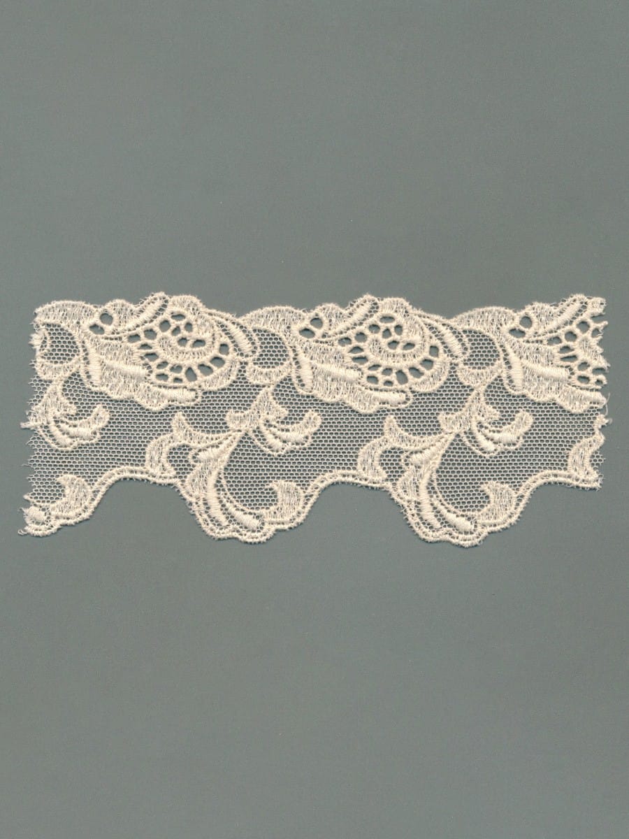 Baumwolltüll-Spitzenborte – 6,5cm
