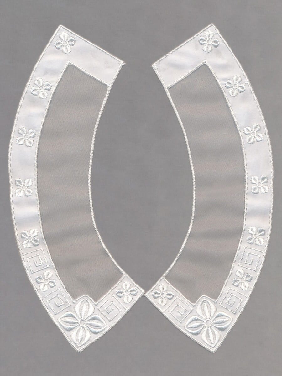Poly-Organza/Satin-Kragen