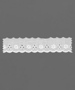 Ecru & Ivory Cotton Eyelet Lace Edging – 3cm × 13.8m