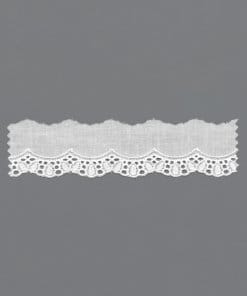 White Cotton Eyelet Lace Edging – 3.5cm × 13.8m (0153409/0002)