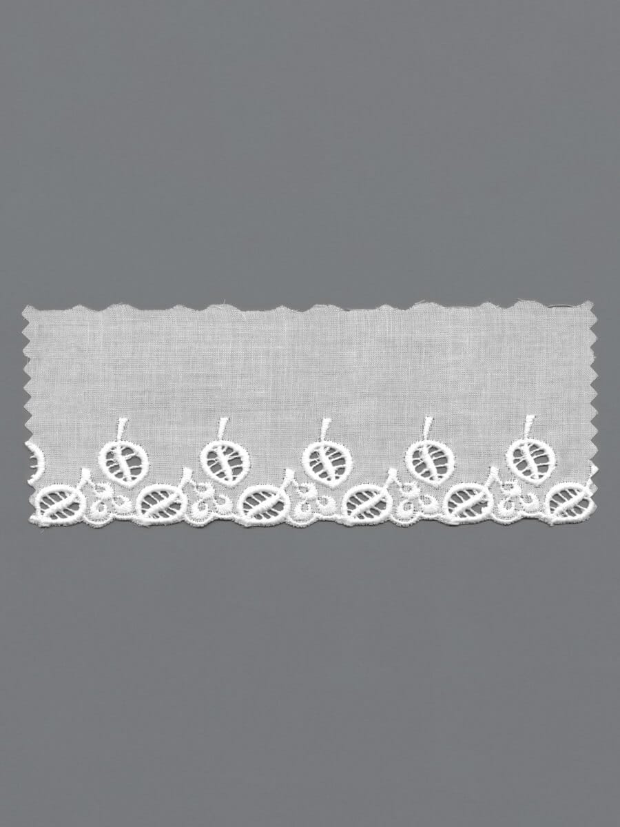 White Cotton Eyelet Lace Edging – 5cm × 13.8m (0153478/0001)