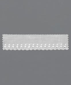 Weiße Baumwoll-Ajourspitzenkante – 3,5cm (0154403/0001)