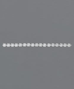 White Organdy Lace Trim embroidered with Rayon – 1cm × 13.5m