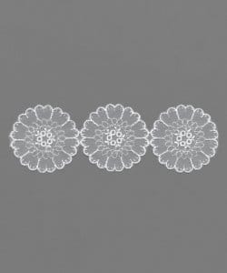 White Organdy Rayon Trim – 5cm × 6.9m