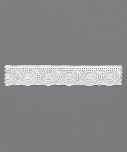 White Cotton Eyelet Lace – 2.8cm × 13.8m
