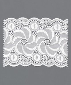 White Cotton Eyelet Lace – 12cm × 4.6m