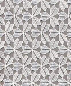 White Rayon Guipure Lace Fabric – 90cm × 1.1m (0511148/0001)