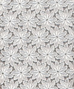 White Rayon Guipure Lace Fabric – 90cm × 1.15m