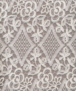 Ivory Rayon Guipure Lace Fabric – 90cm × 1.1m