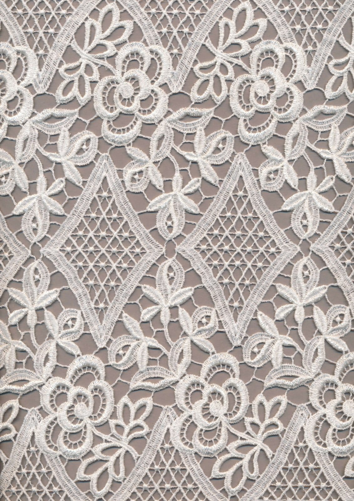 Ivory Rayon Guipure Lace Fabric – 90cm × 1.1m