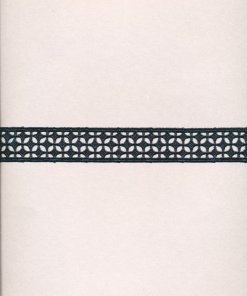 Black Chintz Guipure Insertion Lace – 2.8cm × 9m