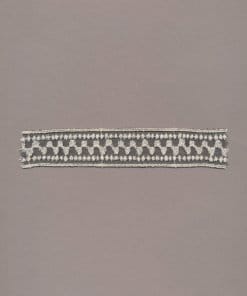Schwarz/Ecru Tüll-Einsatzspitzenborte – 3cm