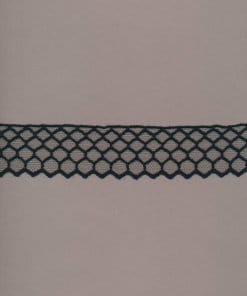 Schwarze PA-Tattoo-Tüllbordüre – 4cm