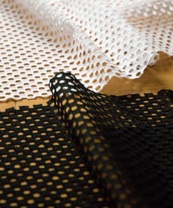 Black & White Eyelet Lace full width fabric – 150cm × 2.3m